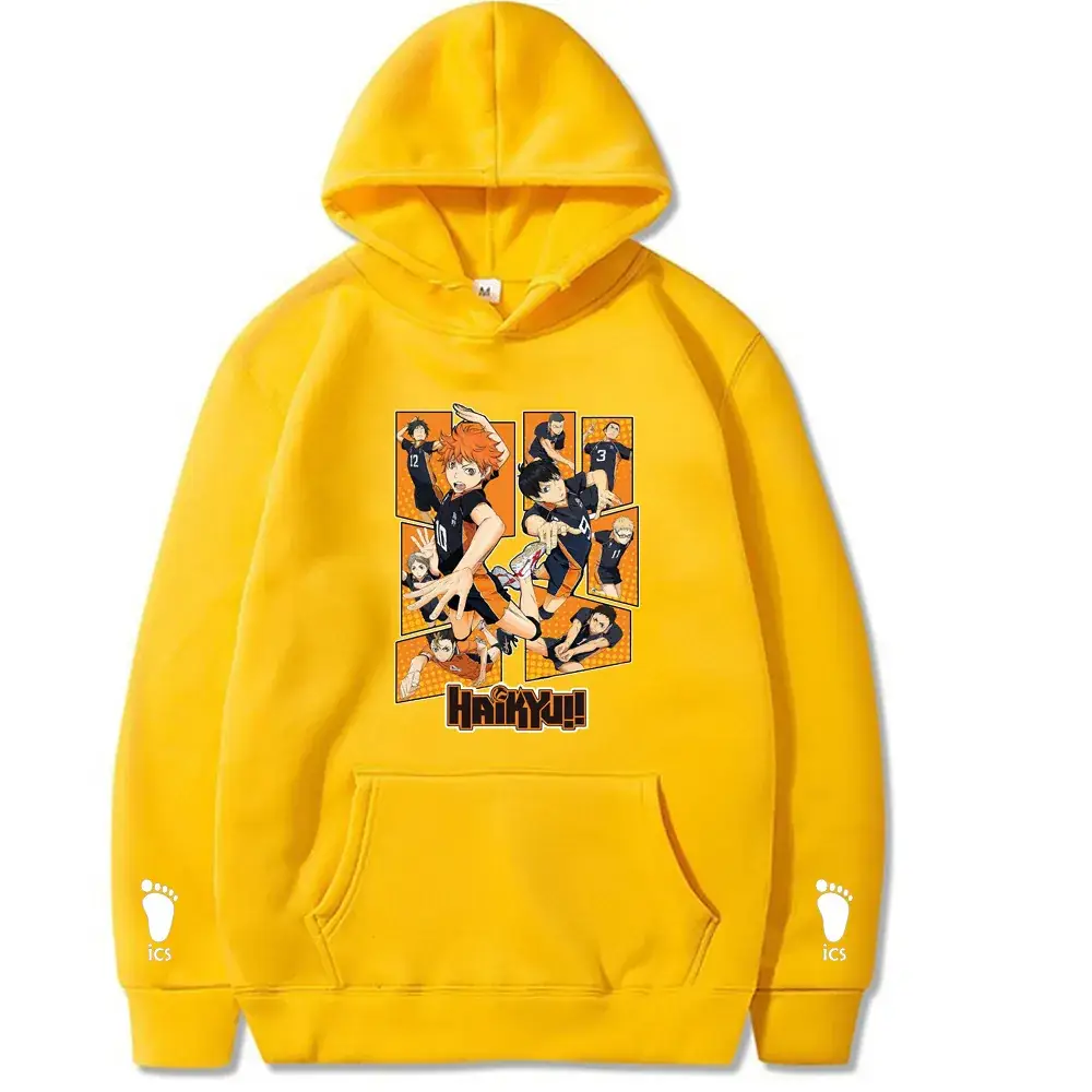 Pink Anime Hoodie for Men with Cartoon Print - Image 8