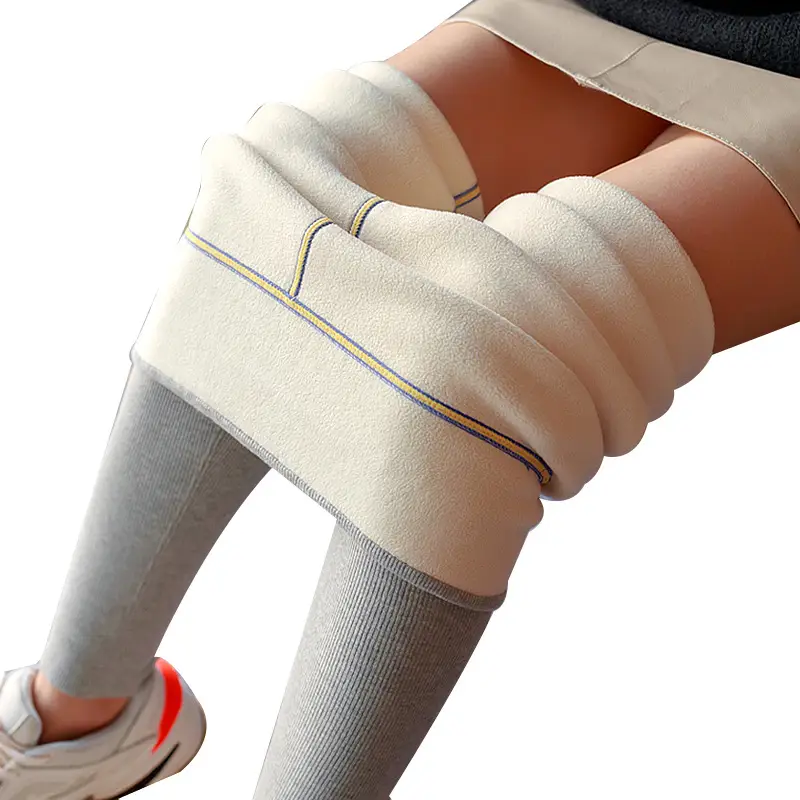 Women Warm Velvet Leggings High Waist Spring Autumn Winter Fleece Lined - Image 11