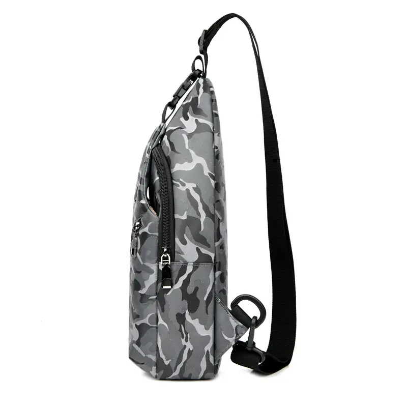 Men's Camo Crossbody Bag with USB Port - Image 5