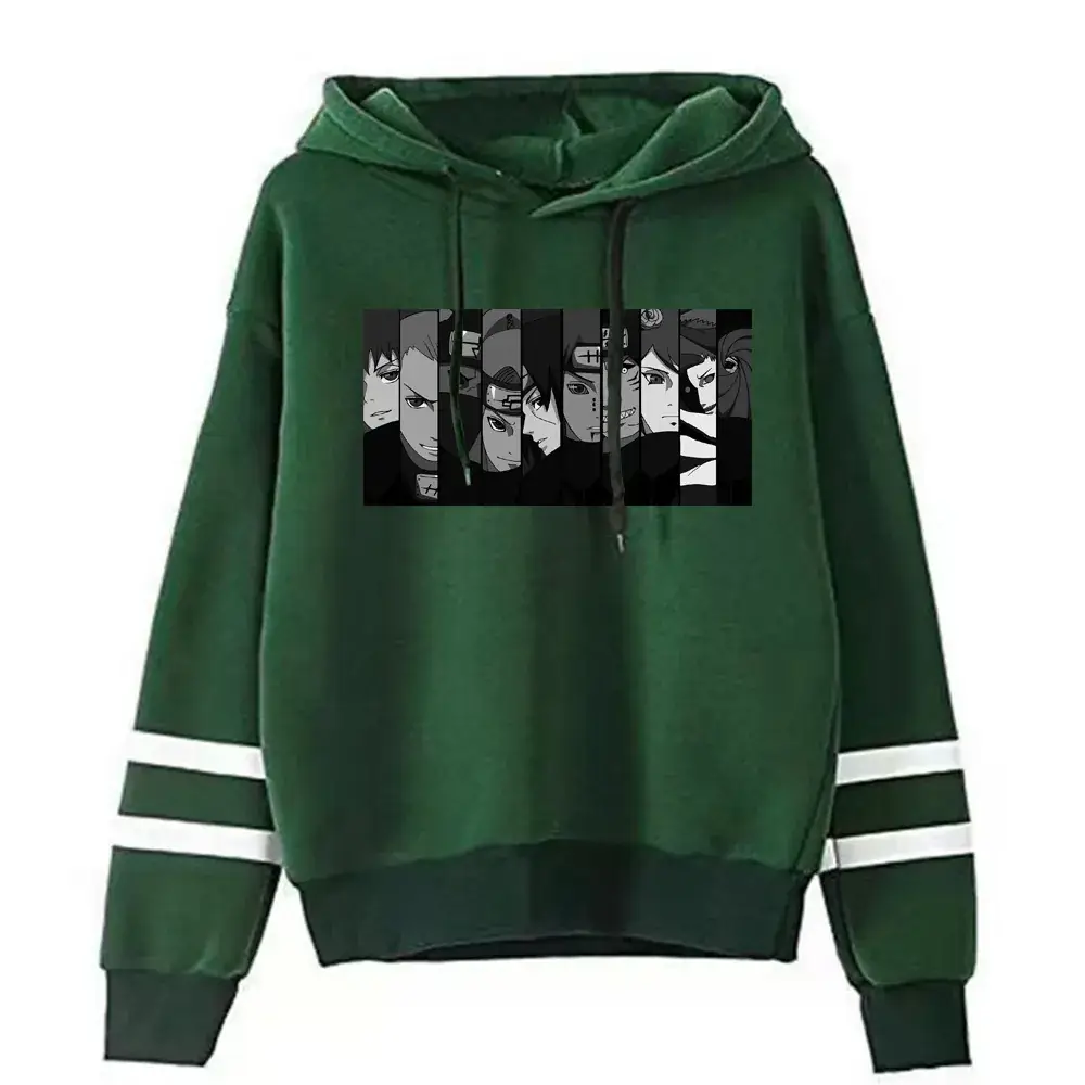 Naruto Graphic Hoodie for Men Maroon Loose Fit - Image 9