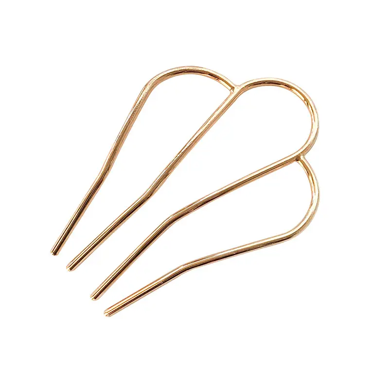 Korean M-Shaped Metal Hairpin French Braided Hair Comb for Women