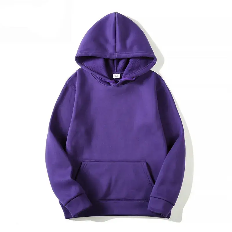 Purple Running Hoodie for Men Large Size - Image 4