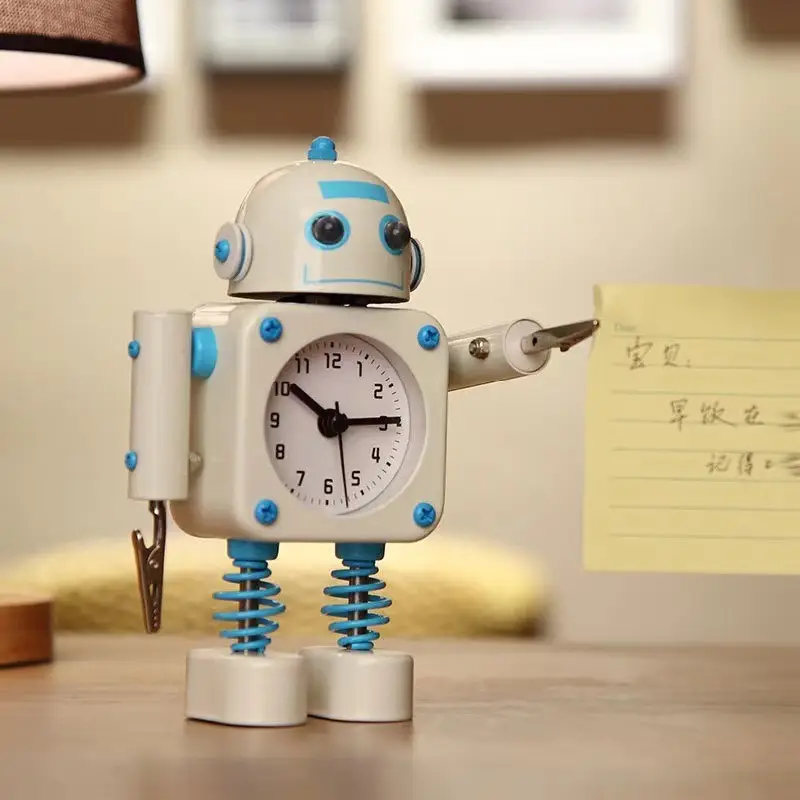 Children's Robot Desktop Clock Cartoon Student-Specific Clock Silent Bedroom Boy Amazon Cross-Border Alarm Clock - Image 4