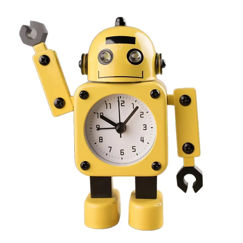 Children's Robot Desktop Clock Cartoon Student-Specific Clock Silent Bedroom Boy Amazon Cross-Border Alarm Clock - Image 19