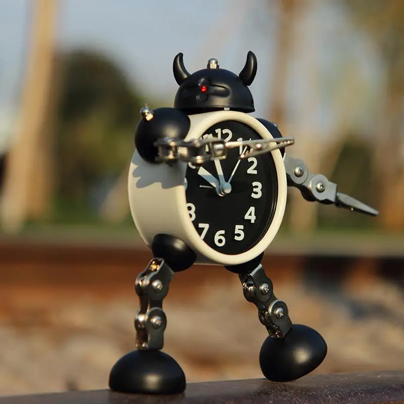 Children's Robot Desktop Clock Cartoon Student-Specific Clock Silent Bedroom Boy Amazon Cross-Border Alarm Clock - Image 14
