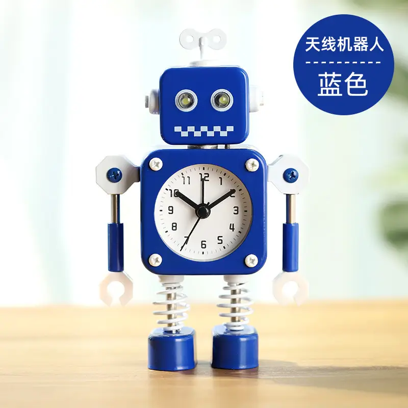 Children's Robot Desktop Clock Cartoon Student-Specific Clock Silent Bedroom Boy Amazon Cross-Border Alarm Clock - Image 5