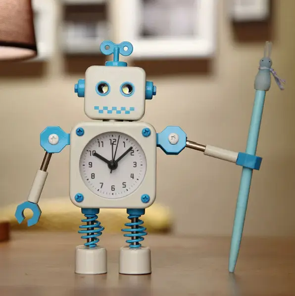 Children's Robot Desktop Clock Cartoon Student-Specific Clock Silent Bedroom Boy Amazon Cross-Border Alarm Clock - Image 7