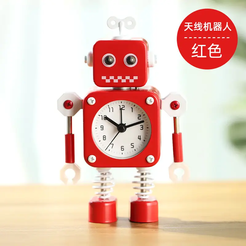 Children's Robot Desktop Clock Cartoon Student-Specific Clock Silent Bedroom Boy Amazon Cross-Border Alarm Clock - Image 8
