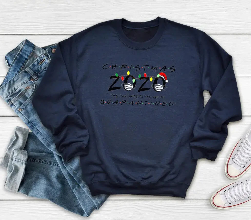 Pink Christmas 2020 Printed Sweatshirt