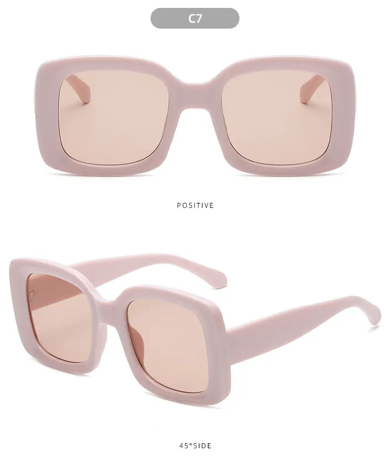Green Large Frame Jelly Sunglasses with Gradient Lens β feature 12