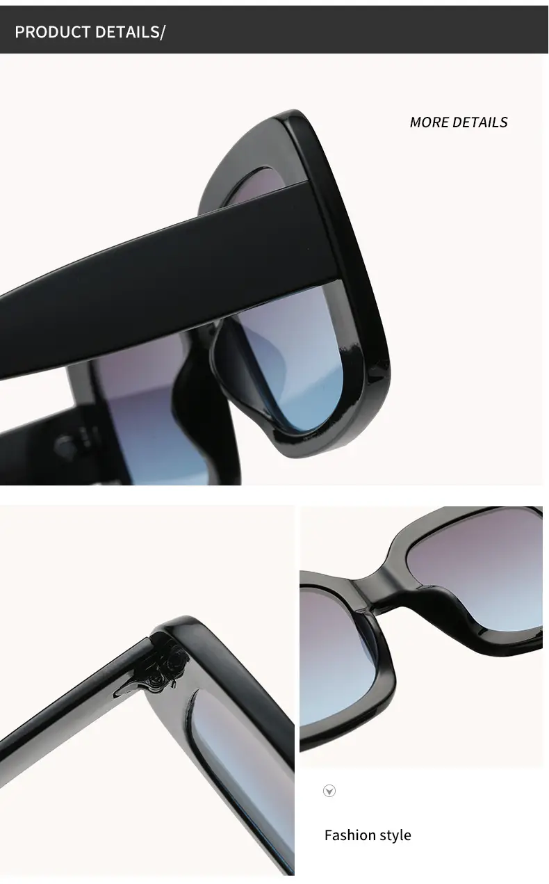 Green Large Frame Jelly Sunglasses with Gradient Lens β feature 14