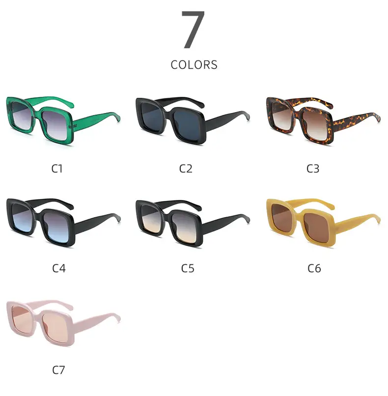 Green Large Frame Jelly Sunglasses with Gradient Lens β feature 4