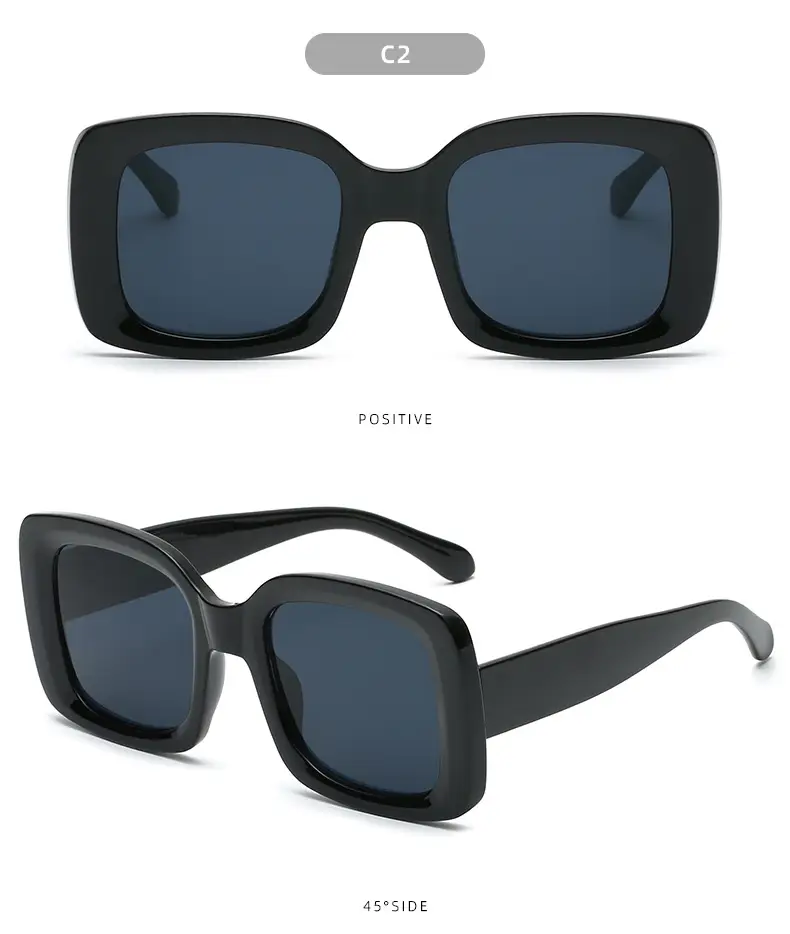 Green Large Frame Jelly Sunglasses with Gradient Lens β feature 7