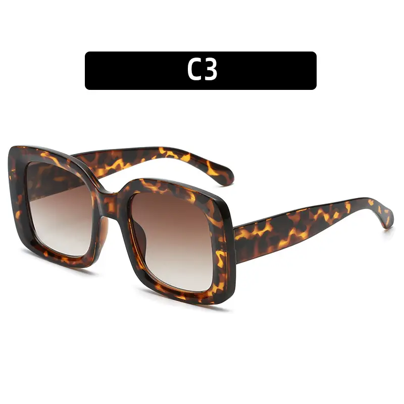 Green Large Frame Jelly Sunglasses with Gradient Lens - Image 2