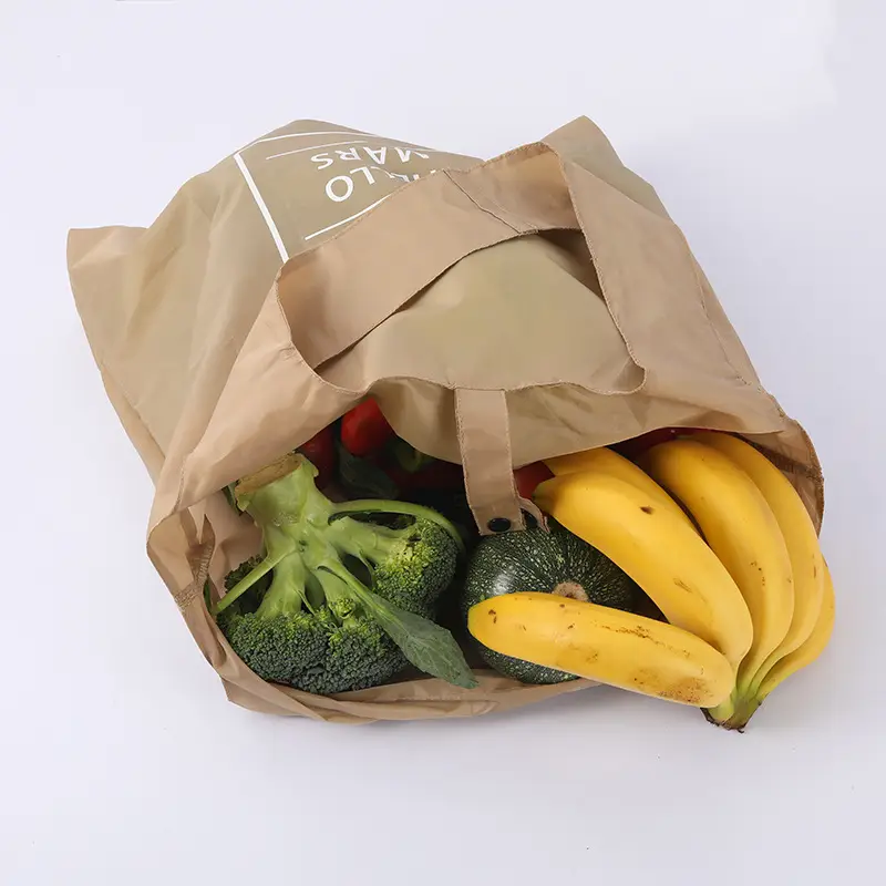 Waterproof Folding Shopping Bag Green Large Capacity - Image 7