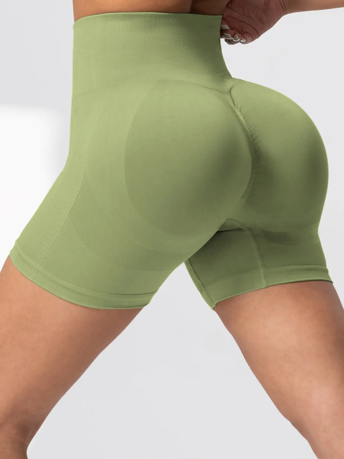 Pink Tight Hip Yoga Pants for Women Quick-Drying Fitness Shorts - Image 12