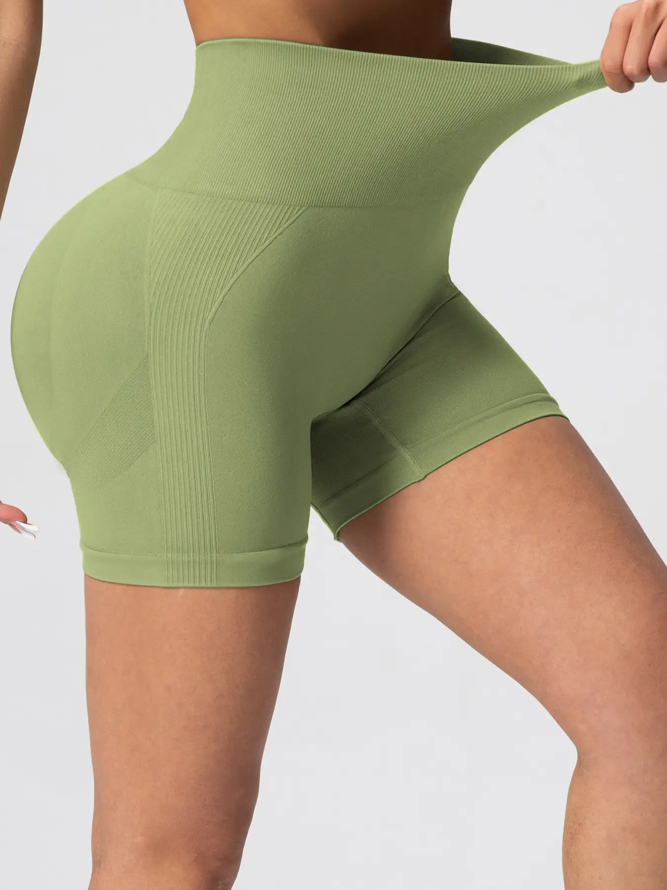 Pink Tight Hip Yoga Pants for Women Quick-Drying Fitness Shorts - Image 14