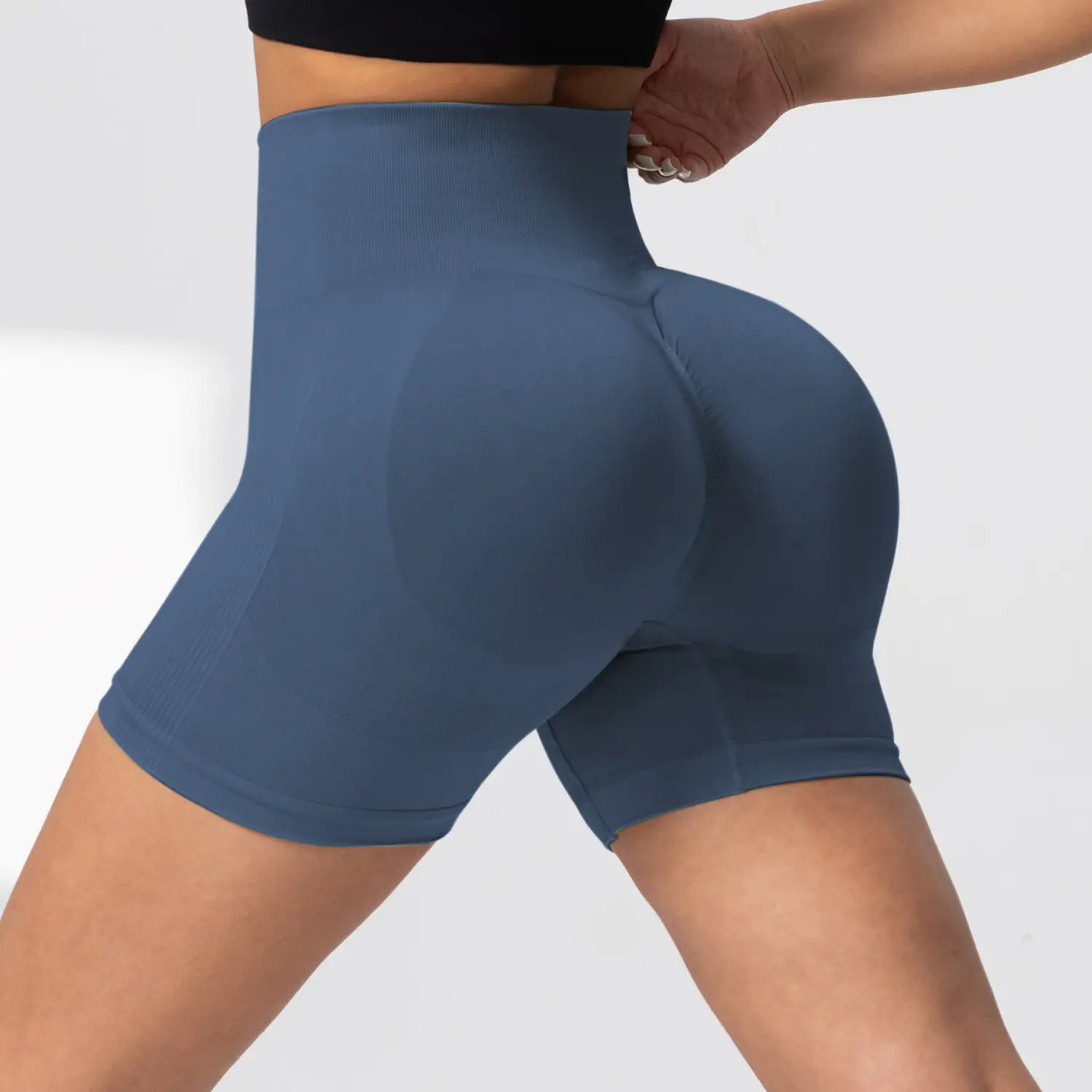 Pink Tight Hip Yoga Pants for Women Quick-Drying Fitness Shorts — feature 16