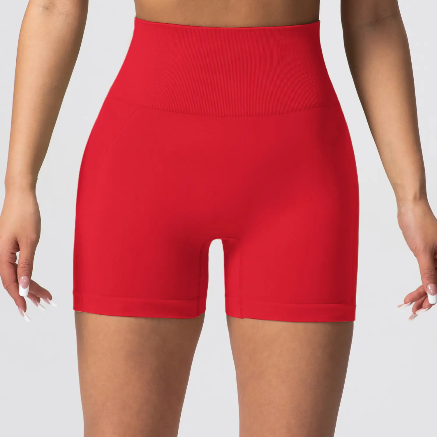 Pink Tight Hip Yoga Pants for Women Quick-Drying Fitness Shorts — feature 22