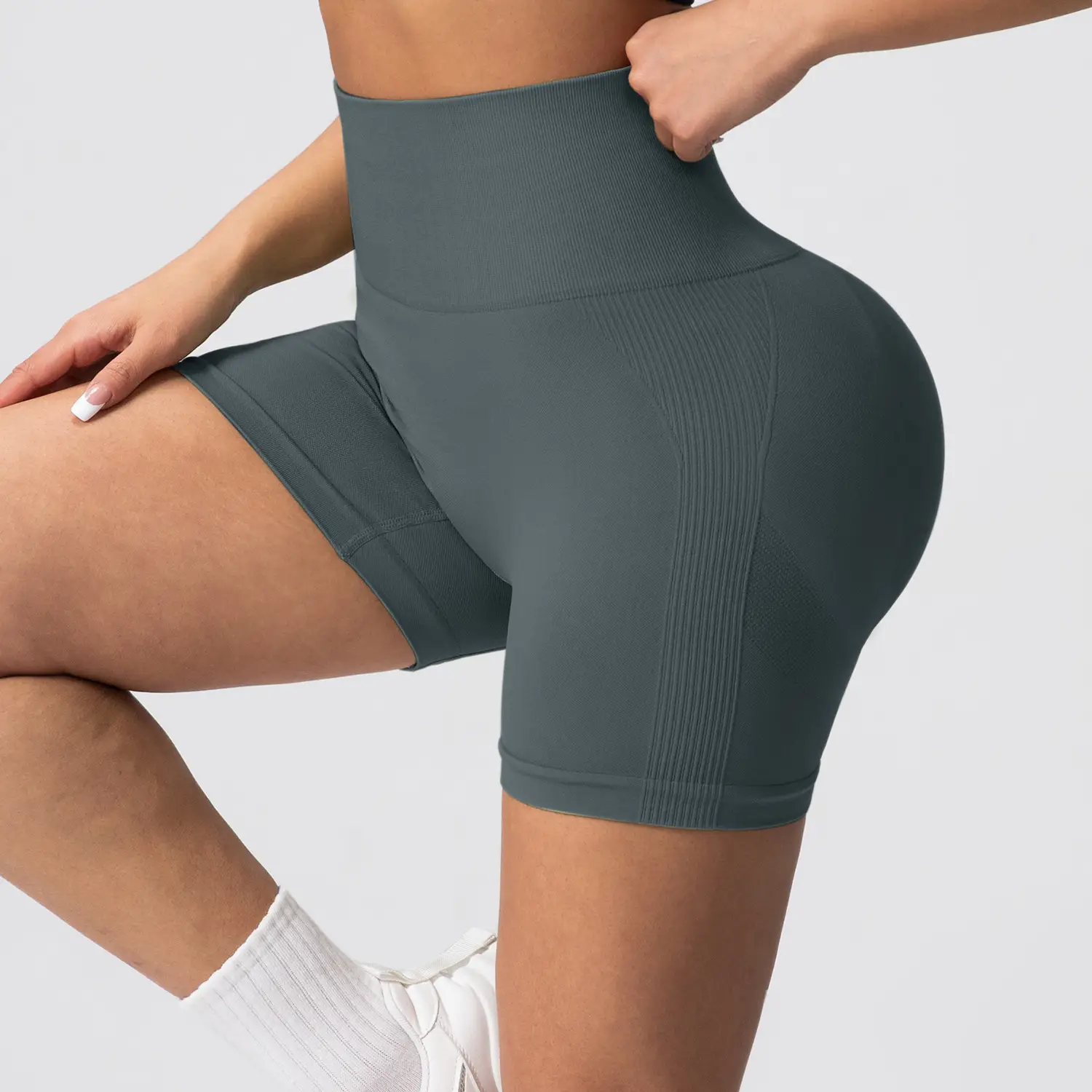 Pink Tight Hip Yoga Pants for Women Quick-Drying Fitness Shorts — feature 29