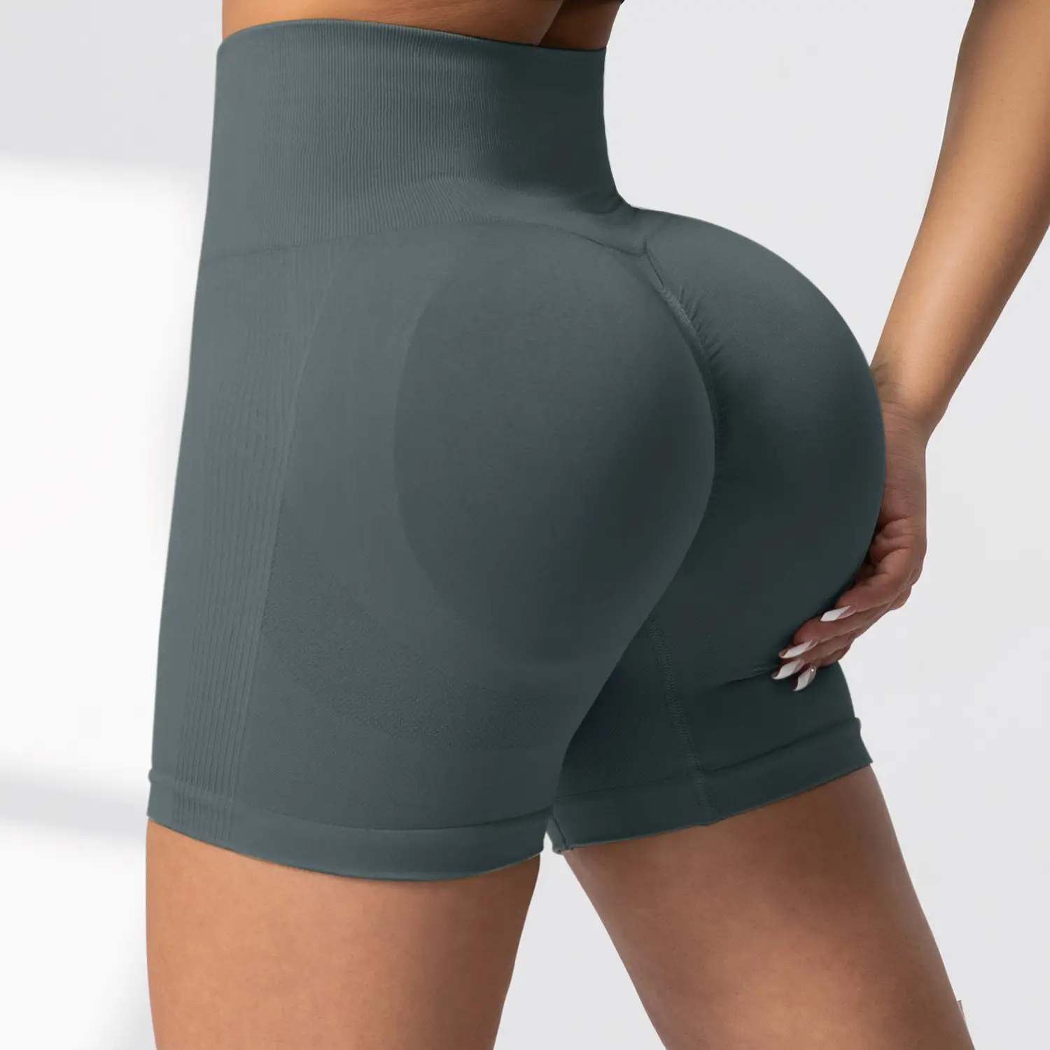 Pink Tight Hip Yoga Pants for Women Quick-Drying Fitness Shorts — feature 30