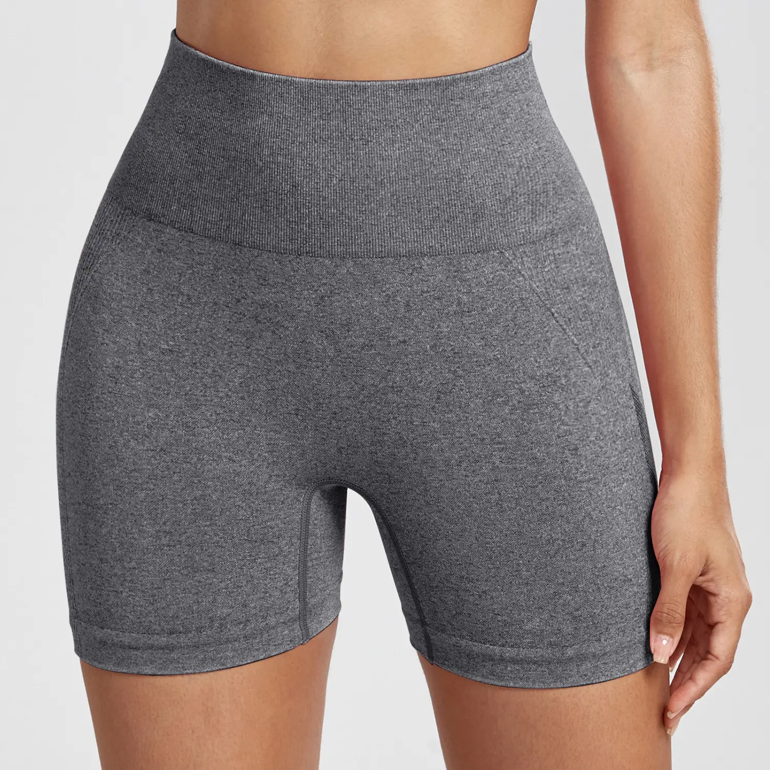 Pink Tight Hip Yoga Pants for Women Quick-Drying Fitness Shorts — feature 38