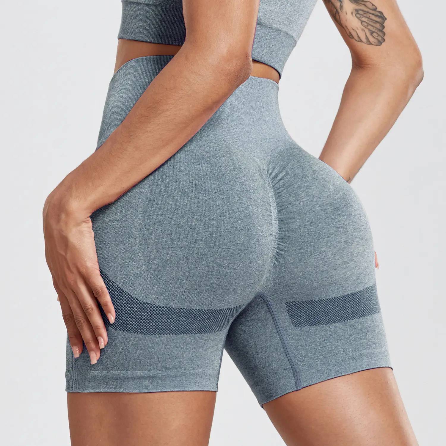 Pink Tight Hip Yoga Pants for Women Quick-Drying Fitness Shorts — feature 46