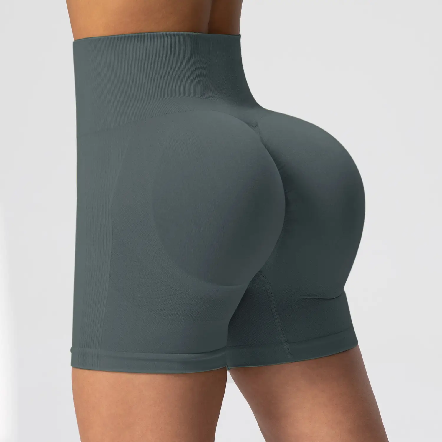 Pink Tight Hip Yoga Pants for Women Quick-Drying Fitness Shorts - Image 9