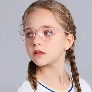 Anti-Blue Light Children's Glasses Soft TR90 Blue Round — feature 20