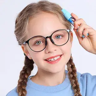 Anti-Blue Light Children's Glasses Soft TR90 Blue Round — feature 27