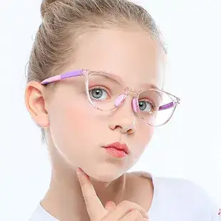 Anti-Blue Light Children's Glasses Soft TR90 Blue Round — feature 3
