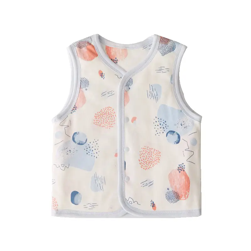 Baby Fruit Print Vest for Newborns Cream - Image 15