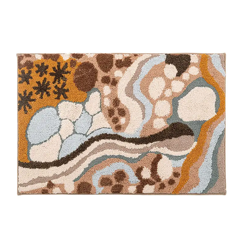 Thickened Velvet Bathroom Carpet Water Absorbent Non-Slip - Image 9