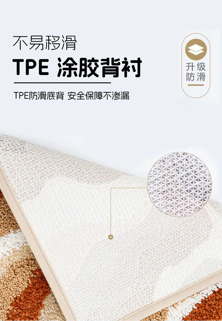 Thickened Velvet Bathroom Carpet Water Absorbent Non-Slip — feature 13