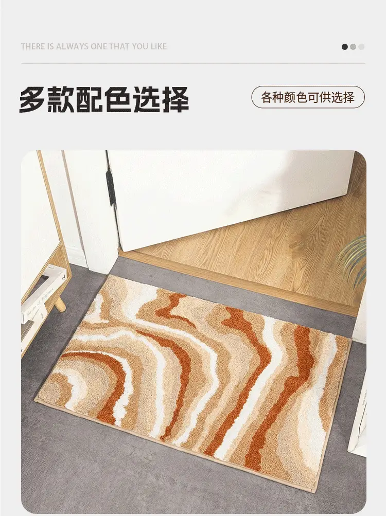 Thickened Velvet Bathroom Carpet Water Absorbent Non-Slip — feature 21