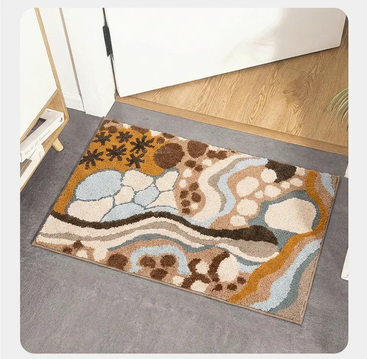 Thickened Velvet Bathroom Carpet Water Absorbent Non-Slip — feature 22