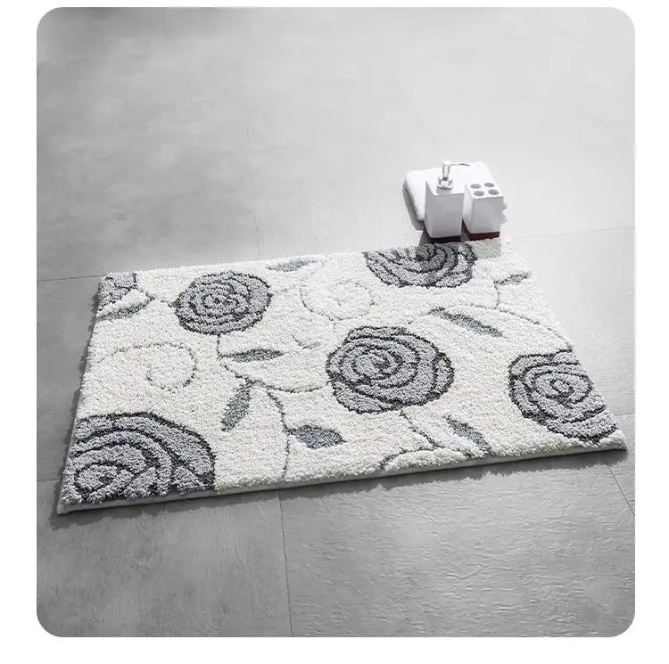 Thickened Velvet Bathroom Carpet Water Absorbent Non-Slip — feature 26