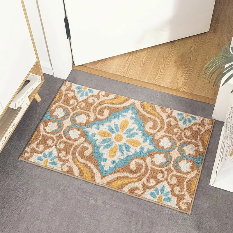 Thickened Velvet Bathroom Carpet Water Absorbent Non-Slip - Image 3