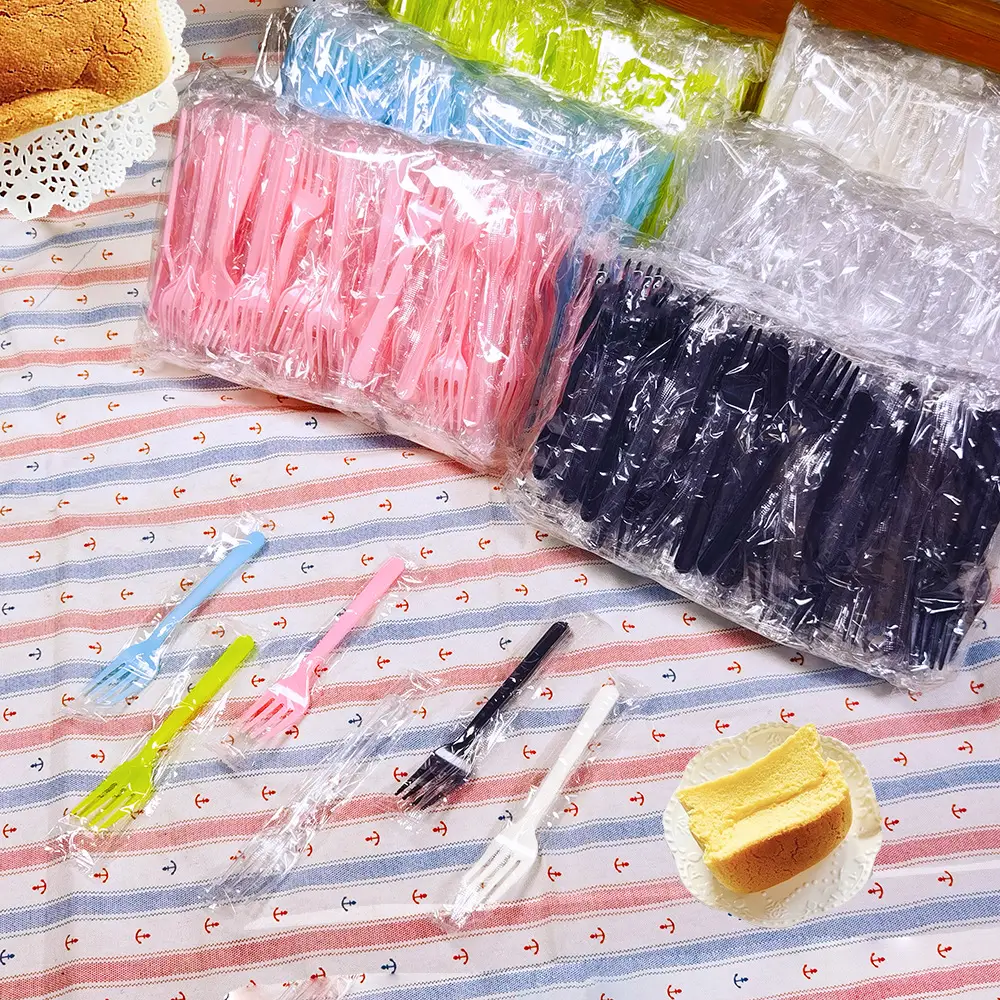 Cake Fork Set Stainless Steel Disposable Forks