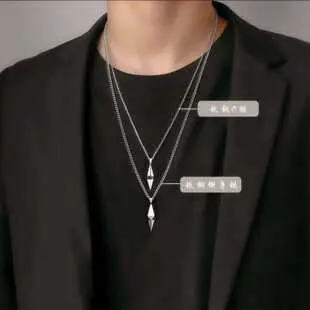 Titanium Steel Dinosaur Necklace for Men — feature 1