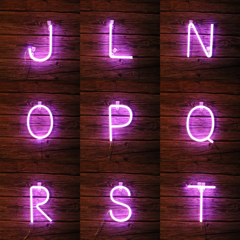 Cross-border LED Purple Neon Numbers for Christmas Decor - Image 3