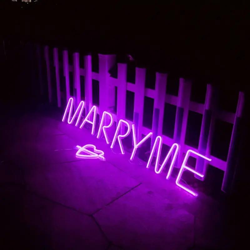 Cross-border LED Purple Neon Numbers for Christmas Decor - Image 5
