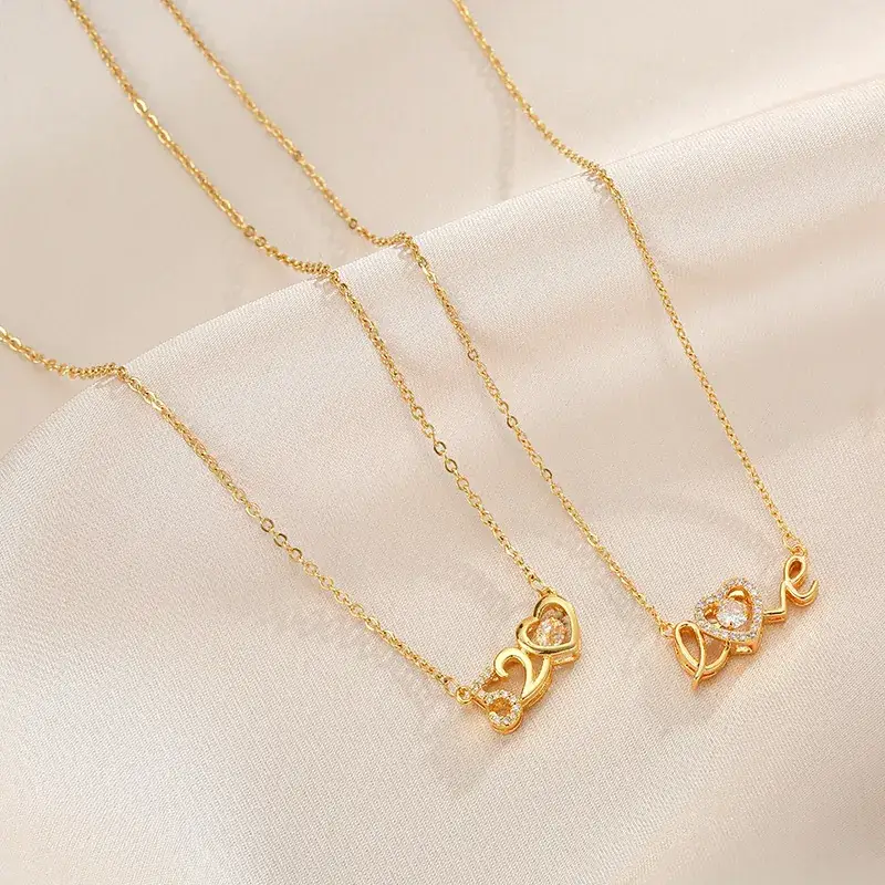 Gold Flower Pendant Necklace for Women - Image 30