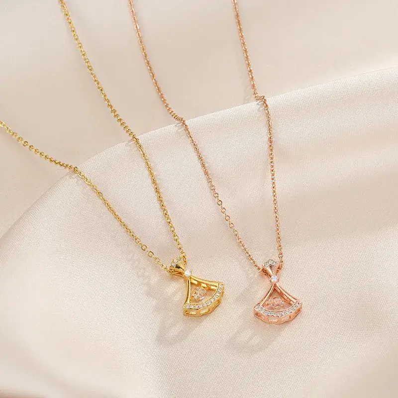 Gold Flower Pendant Necklace for Women - Image 32