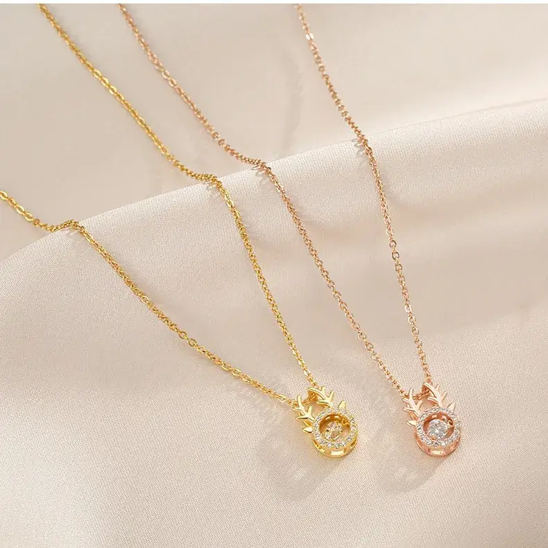 Gold Flower Pendant Necklace for Women — feature 12