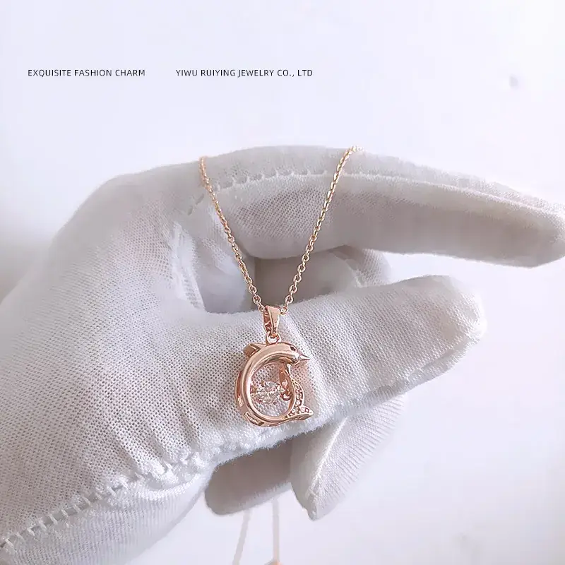 Gold Flower Pendant Necklace for Women - Image 10