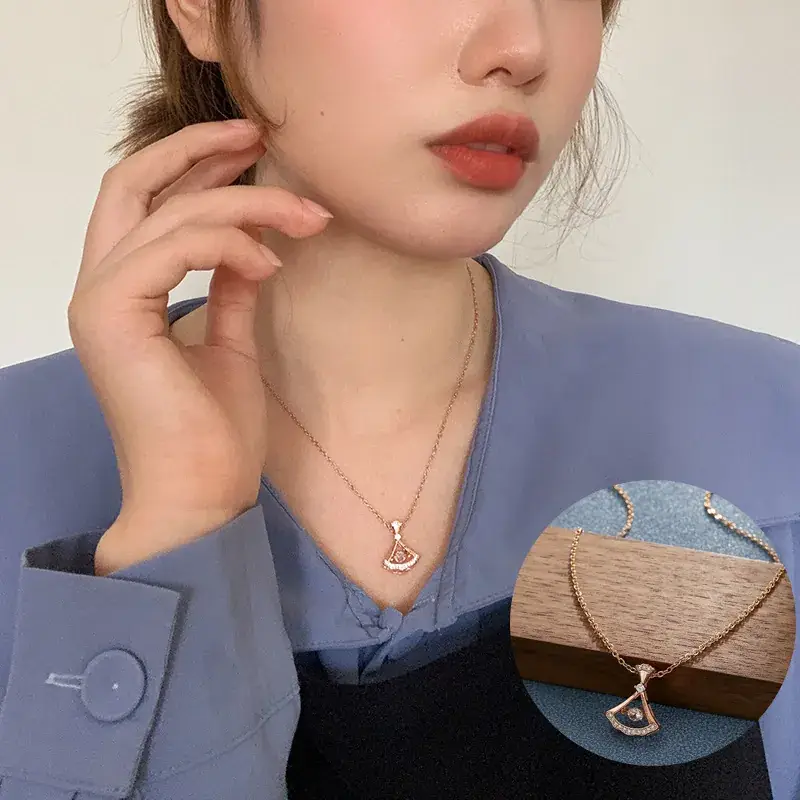 Gold Flower Pendant Necklace for Women - Image 16