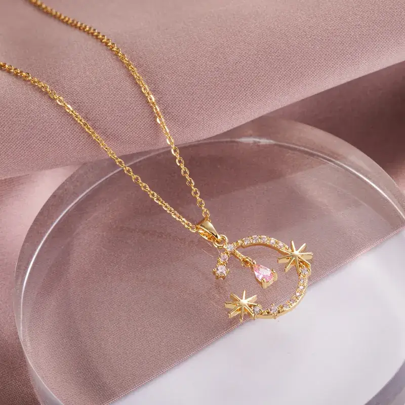 Gold Flower Pendant Necklace for Women - Image 20