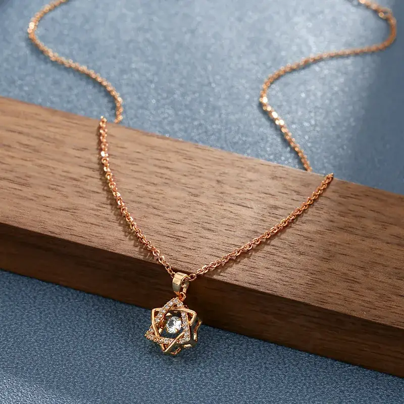 Gold Flower Pendant Necklace for Women - Image 22
