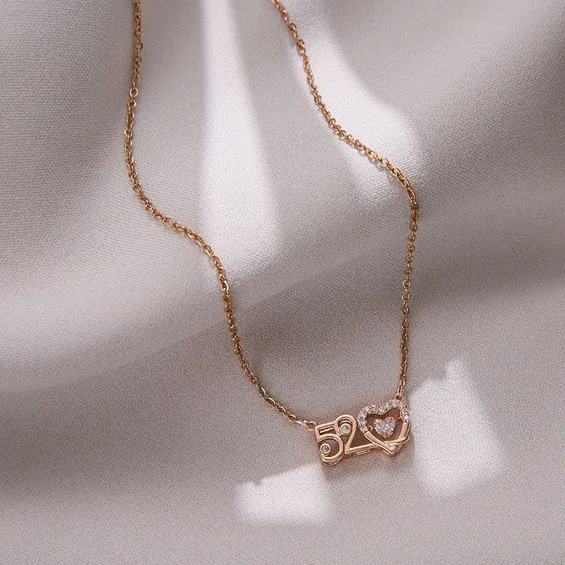 Gold Flower Pendant Necklace for Women - Image 25
